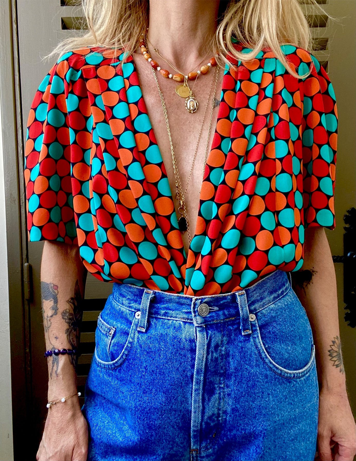 Magnifique blouse des années 80 basque