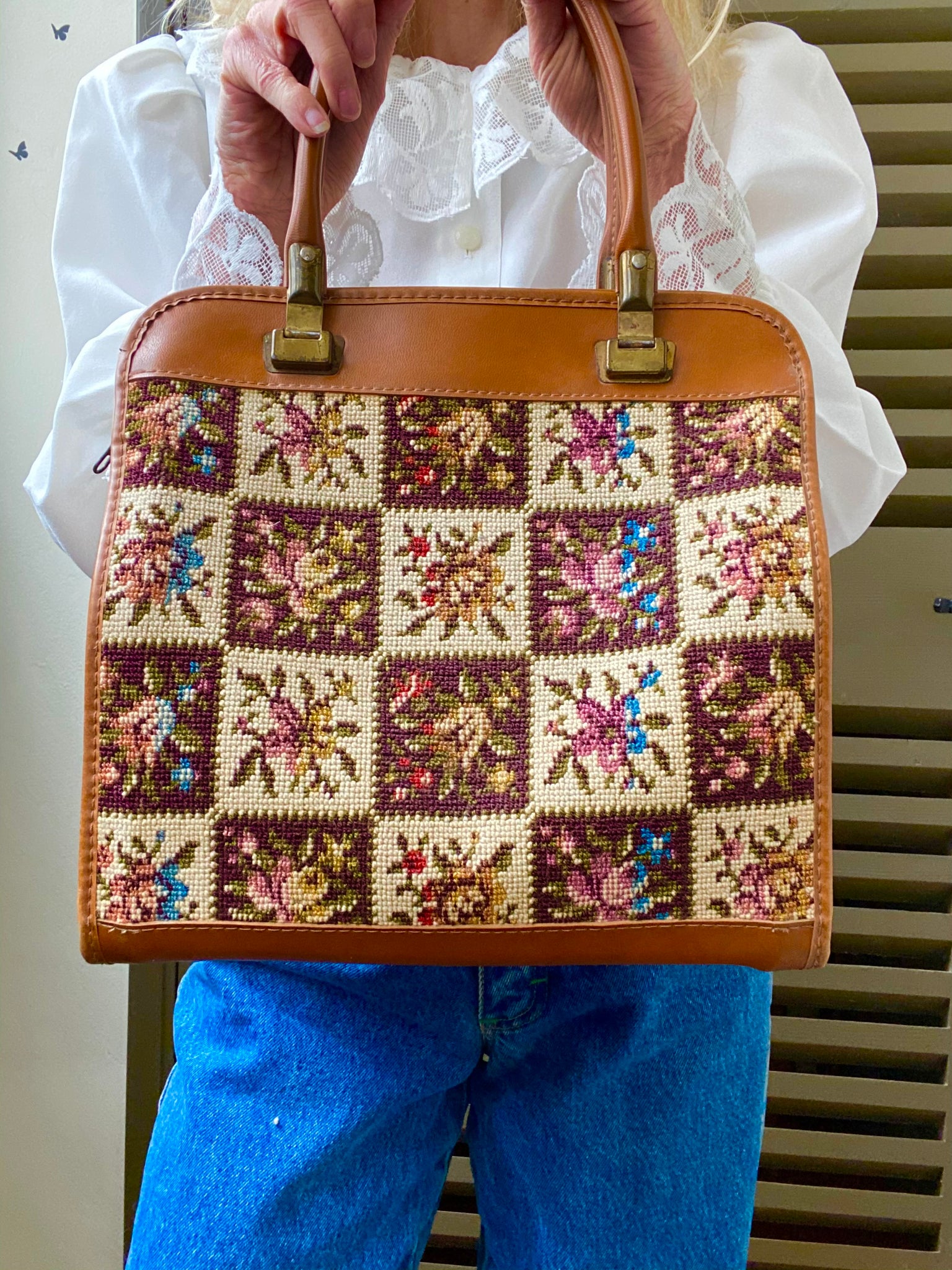 Magnifique sac tapisserie des années 70